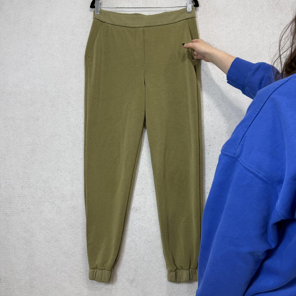 Lululemon Jogger Pants Womens 8 Green Elastic Cuff Pockets Lounge Athletic - Picture 2 of 9